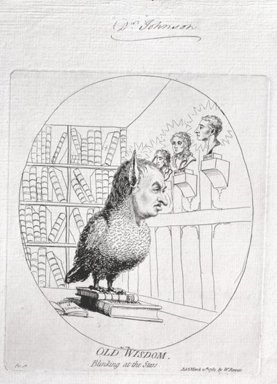 Vecchia saggezza: sbattere le palpebre alle stelle, pubblicato nel 1782 da James Gillray